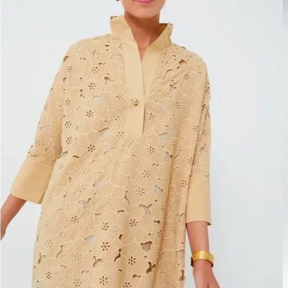 Tuckernuck tan lace Willow blouse